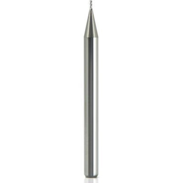 1/8in Dia., 1/8in Shank, 0.375in LOC, 1-1/2in OAL, 4 Flute Carbide Square Single End Mill, Uncoated, Melin Tool Co, Mfr#: CCMG-.125